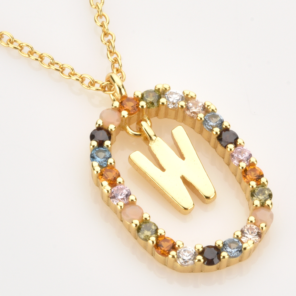 Collana Lettera Moissanite (S925)