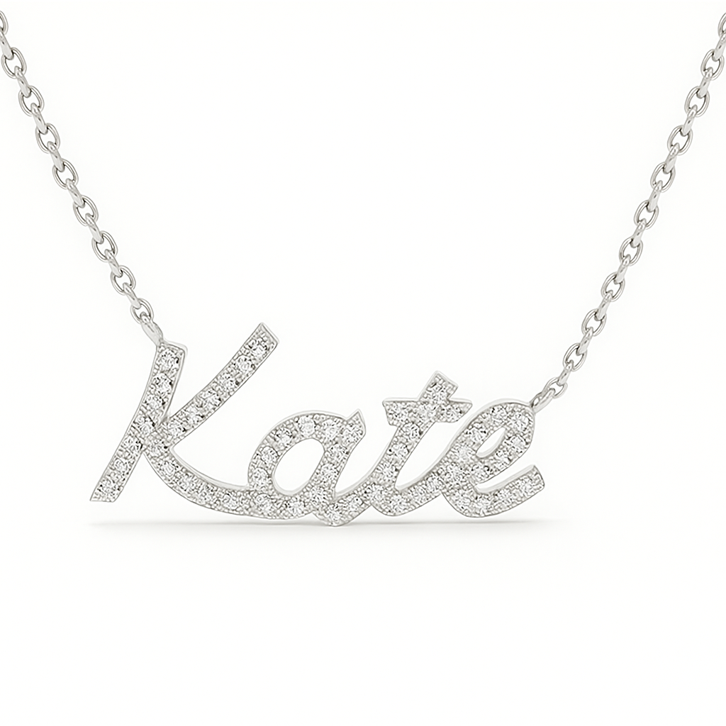 Personalized Diamond Name Necklace