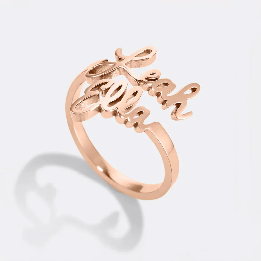 Personalized Ring with 2 Names
