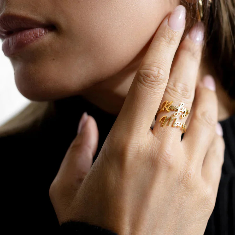 Personalized Ring with 2 Names