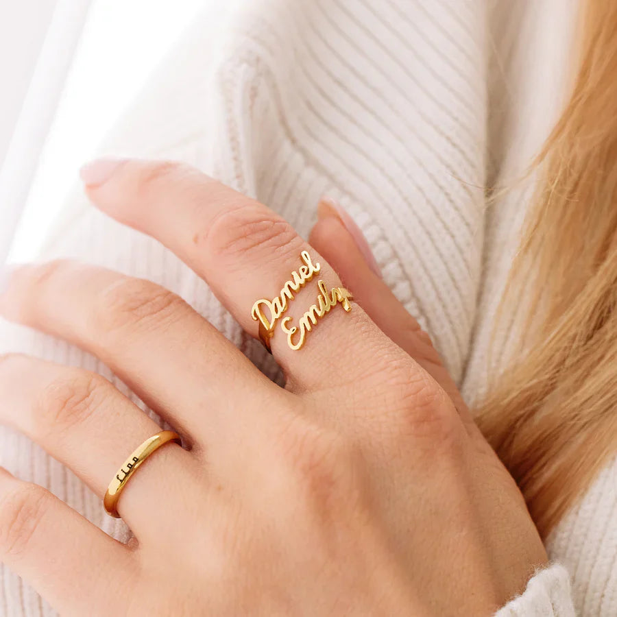 Personalized Ring with 2 Names