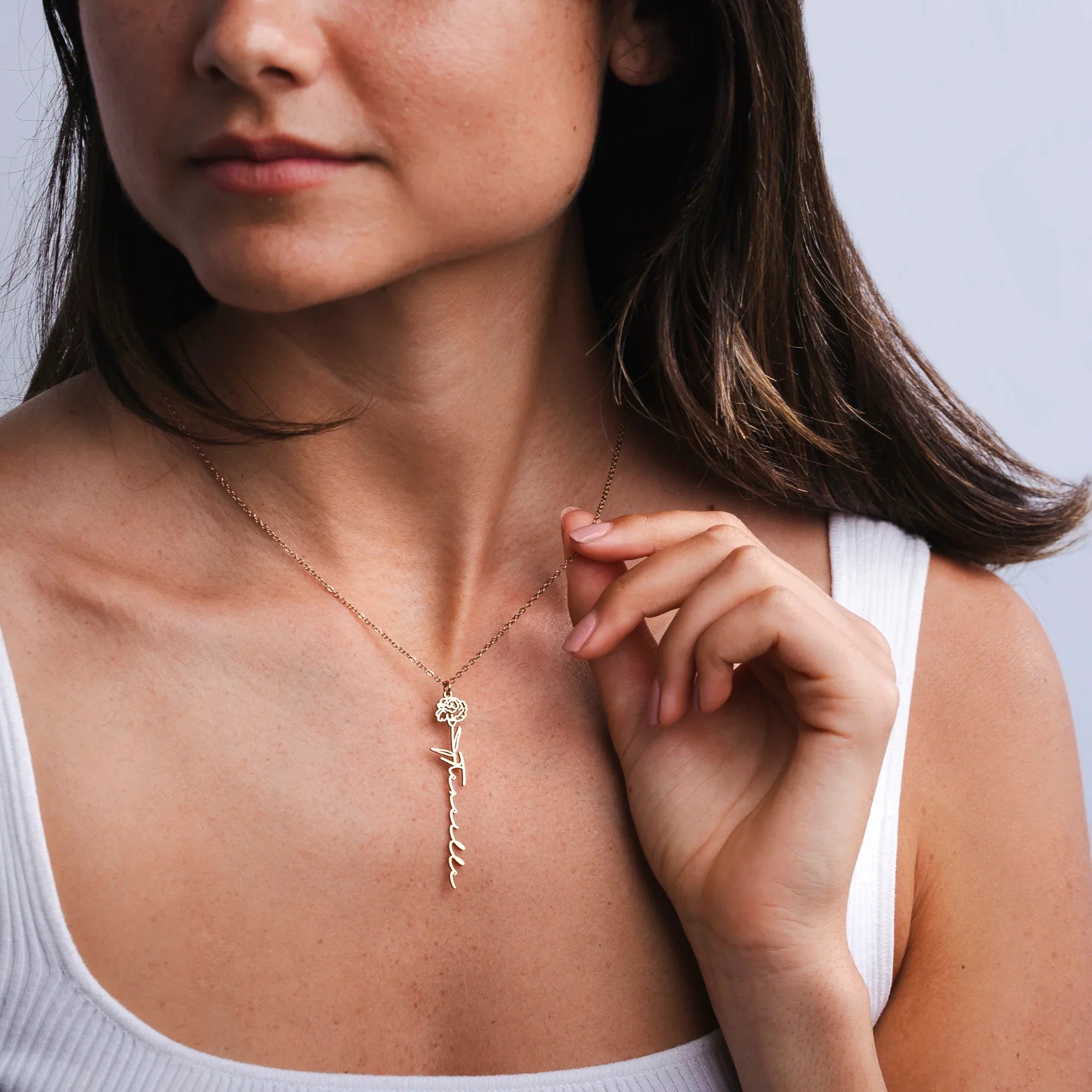 Collana Nome & Fiore di Nascita